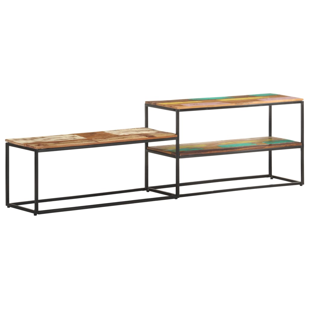 TV Cabinet 180x30x50 cm Solid Reclaimed Wood - Discount Dealers