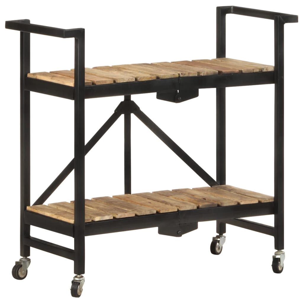 Kitchen Trolley 87x36x81 cm Solid Mango Wood - Millennium Furniture