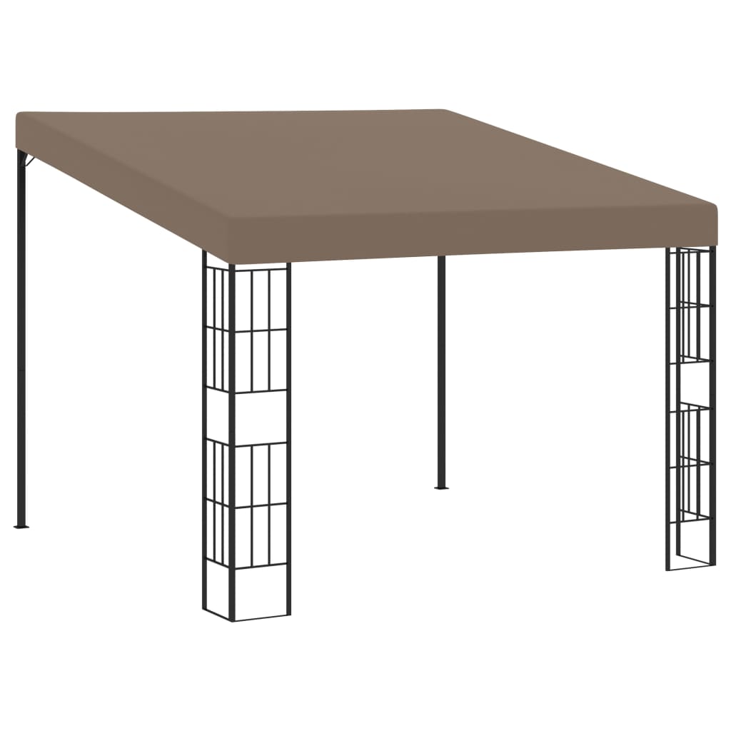 Wall-mounted Gazebo 3x3 m Taupe Fabric - Discount Dealers