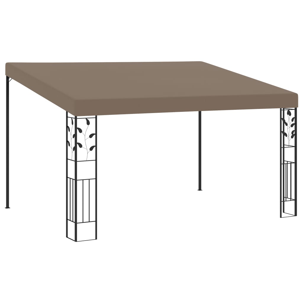 Wall-mounted Gazebo 4x3x2.5 m Taupe - Brittle & Co