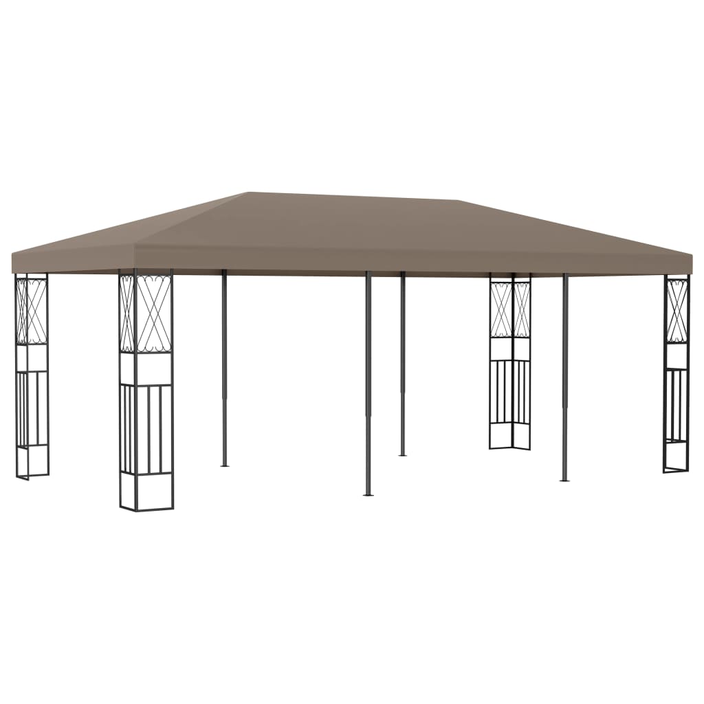 Gazebo 6x3 m Taupe Fabric - The Home Maker