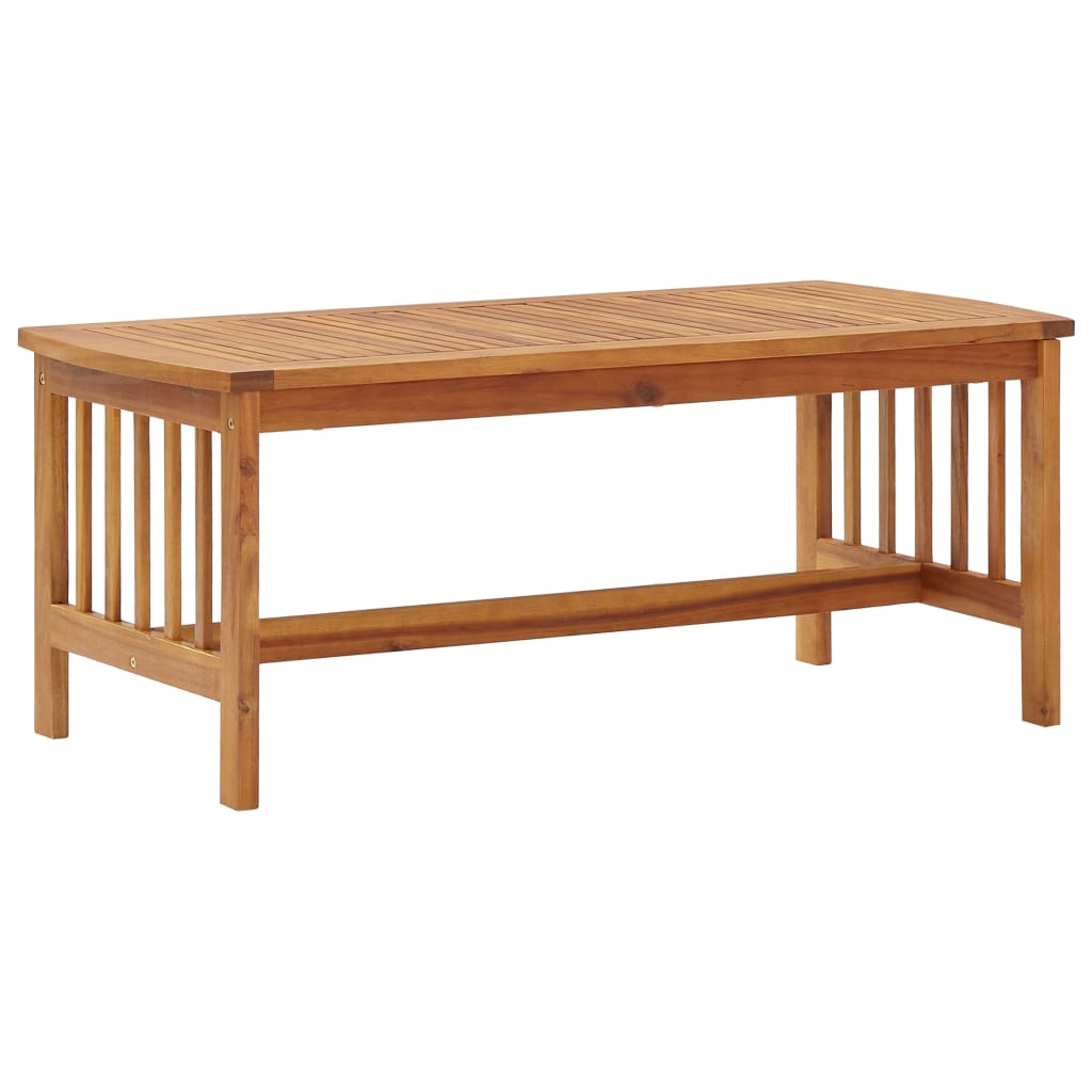 Coffee Table 102x50x43 cm Solid Acacia Wood - Brittle & Co