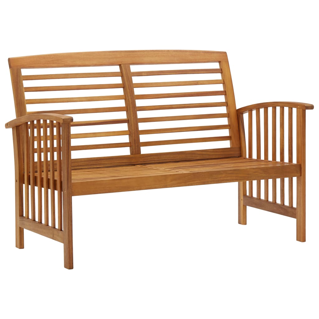 Garden Bench 119 cm Solid Acacia Wood - Style and Chic