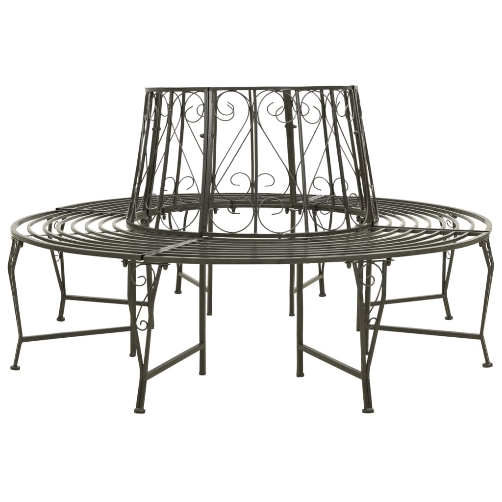 Garden Tree Bench 160 cm Steel - Casper Homes