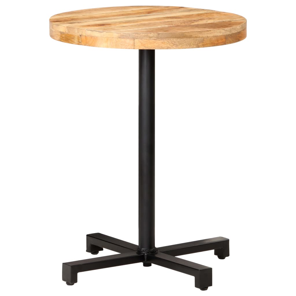 Bistro Table Round 60x75 cm Rough Mango Wood - Sid & Sam