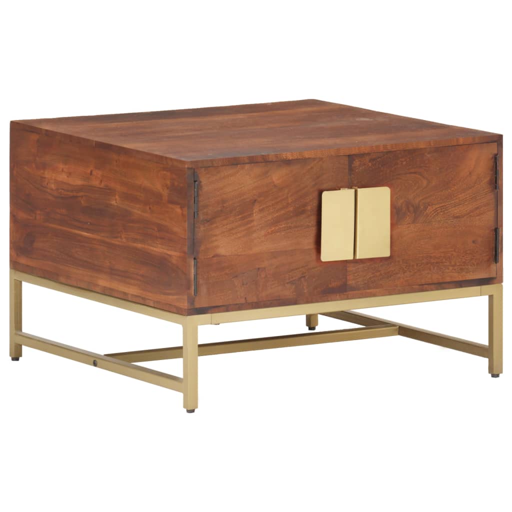 Coffee Table Honey Brown 67x67x45 cm Solid Acacia Wood - Style and Chic