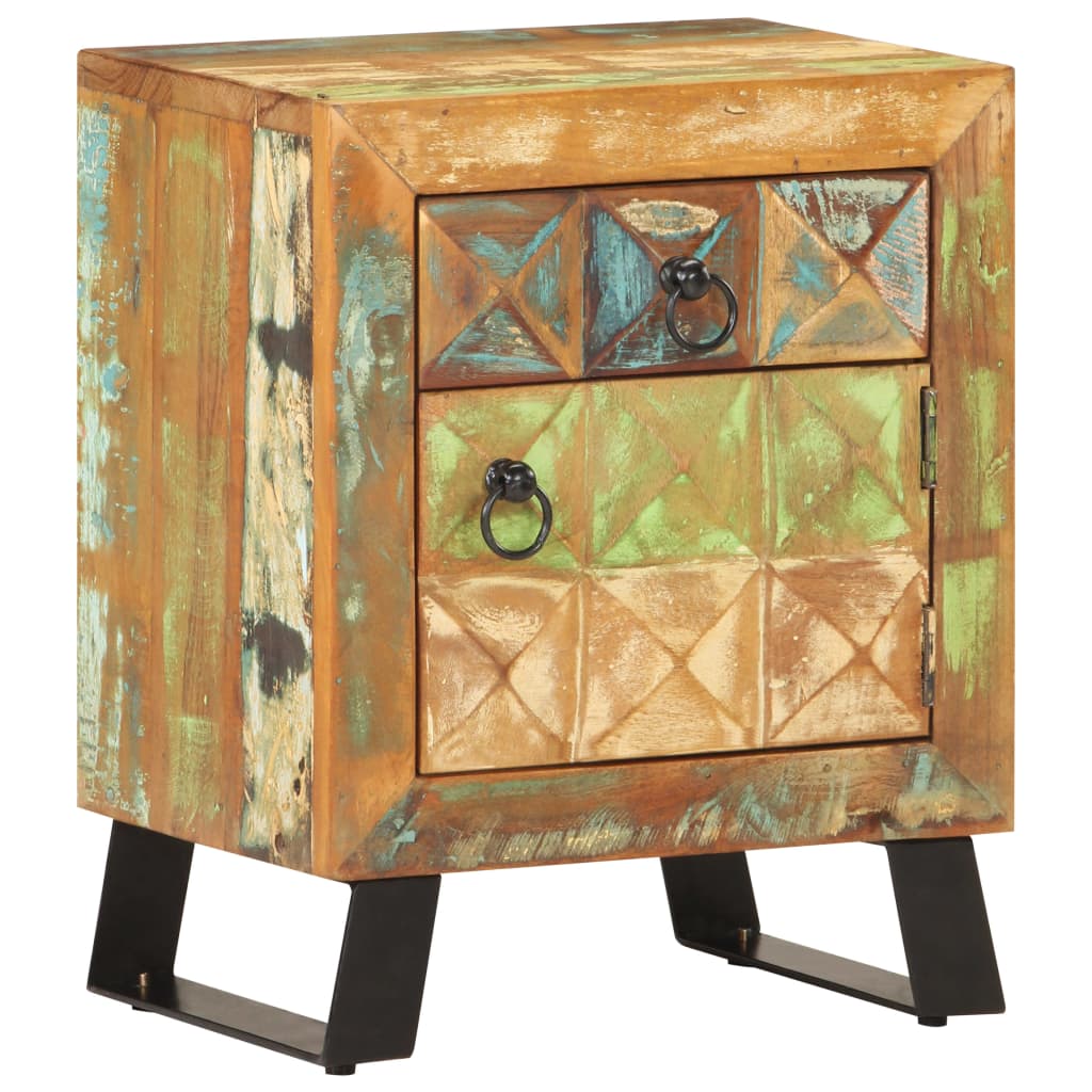 Bedside Table - ALPINE Mac Nightstand Mixed 40cm - Direct Imports