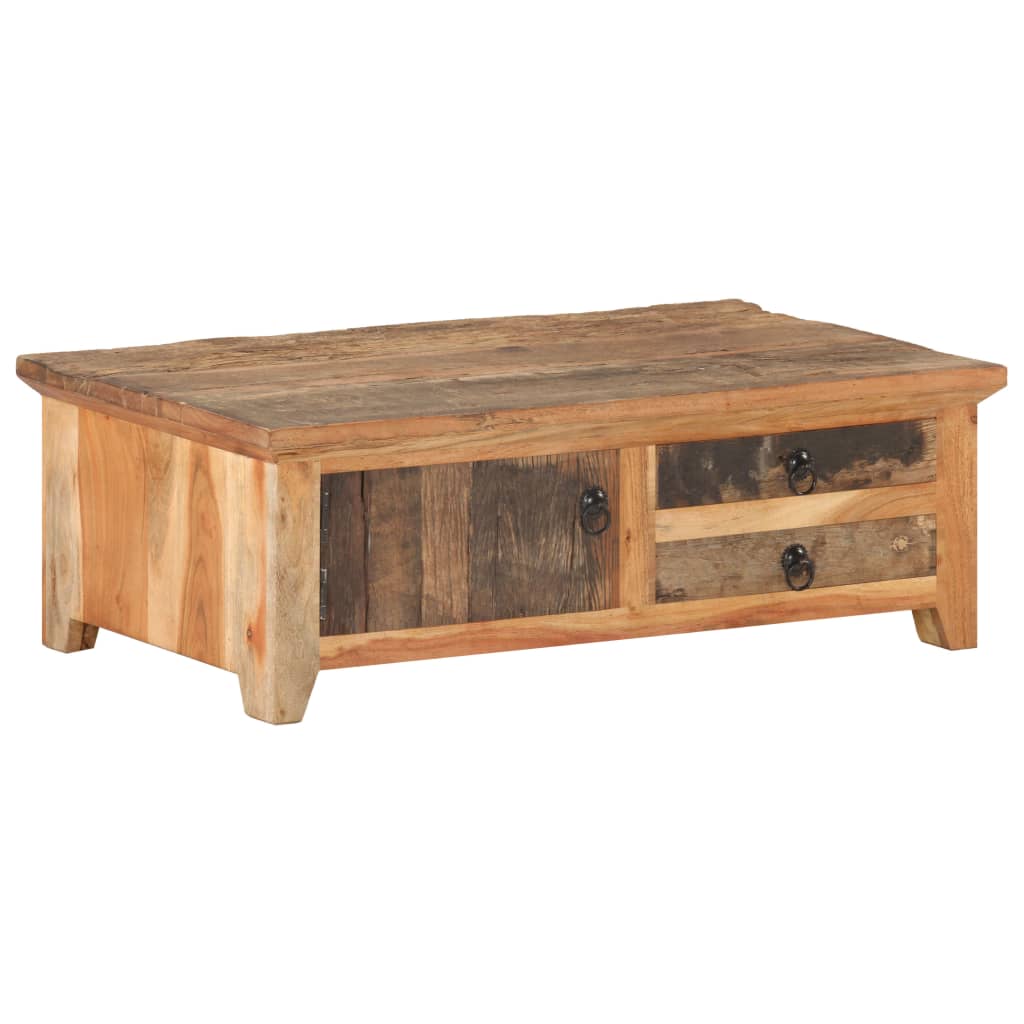 Coffee Table 90x50x31 cm Solid Reclaimed Wood - The Home Maker
