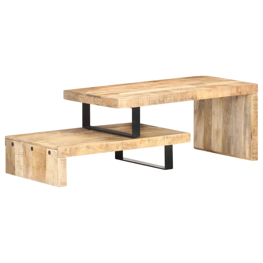 2 Piece Coffee Table Set Solid Mango Wood - The Home Maker