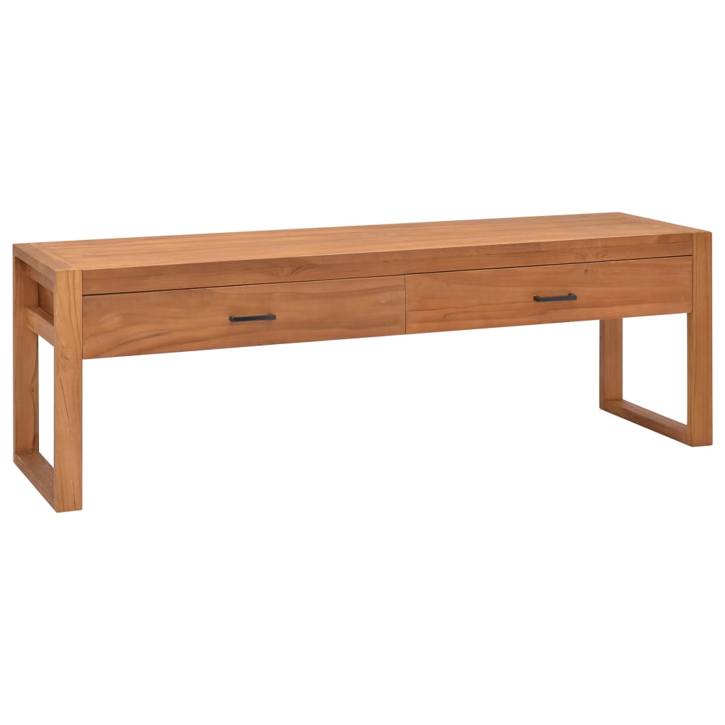 TV Cabinet 140x40x45 cm Teak Wood - Millennium Furniture