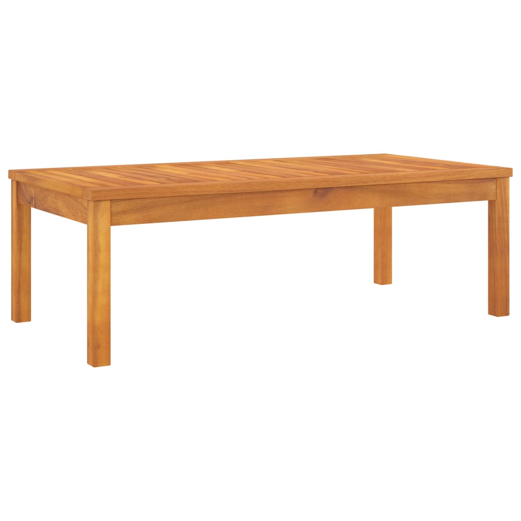 Coffee Table 100x50x33 cm Solid Acacia Wood - Decor Base