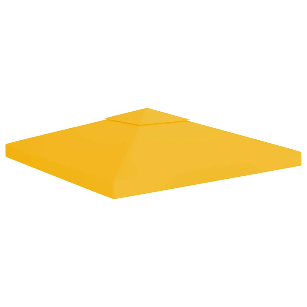 2-Tier Gazebo Top Cover 310 g/m2 3x3 m Yellow - Merkel Designers
