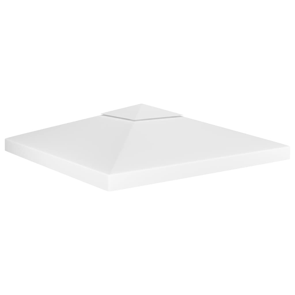 2-Tier Gazebo Top Cover 3x3 m White 310 Gsm - All Things Good
