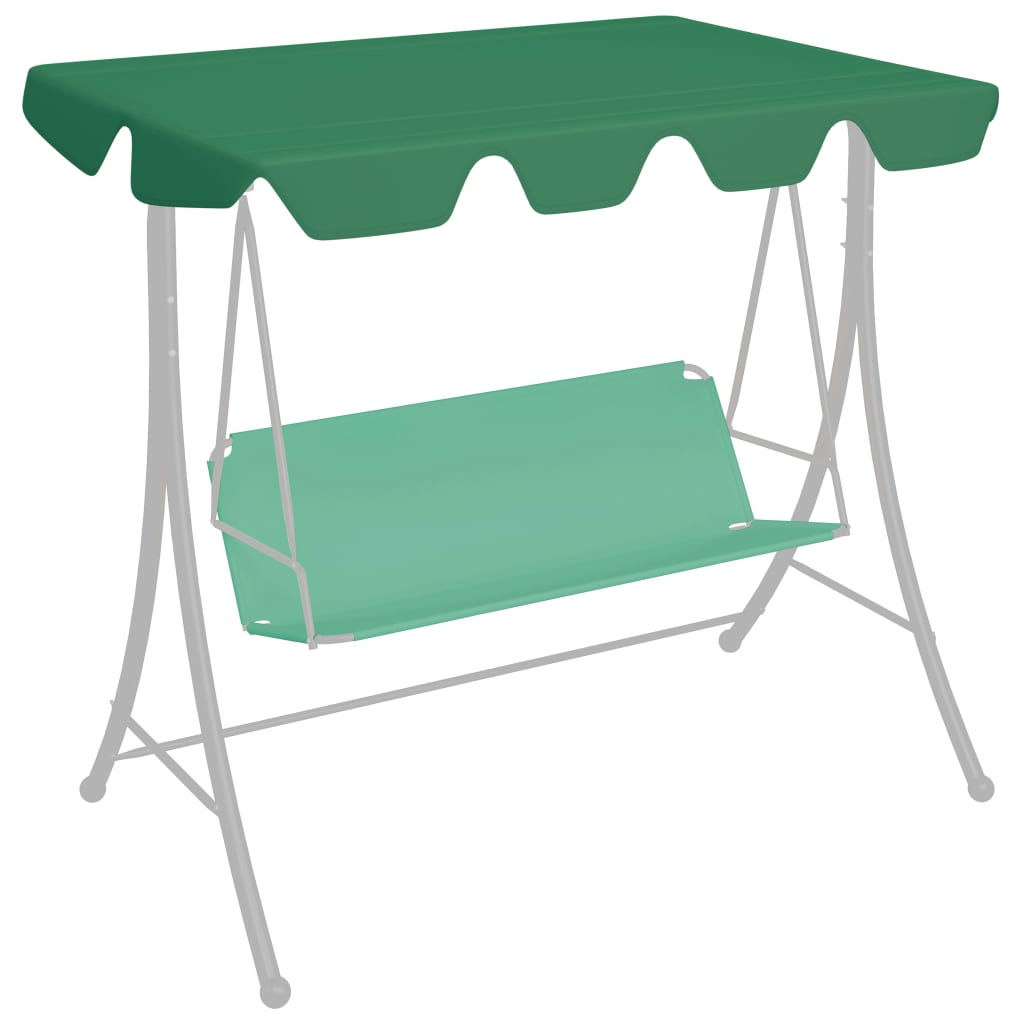 Replacement Canopy for Garden Swing Green 188/168x145/110 cm - R and M Furniture