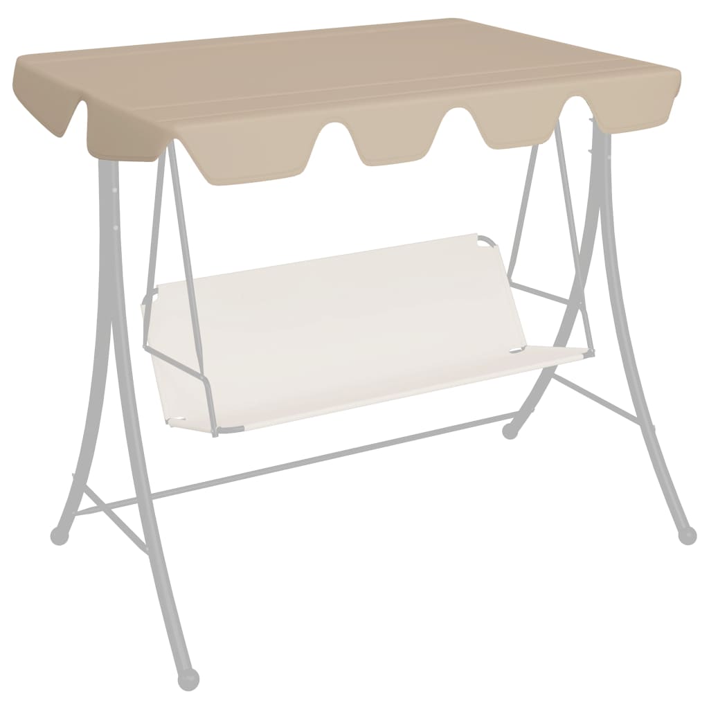 Replacement Canopy for Garden Swing Beige 150/130x105/70 cm - R and M Furniture