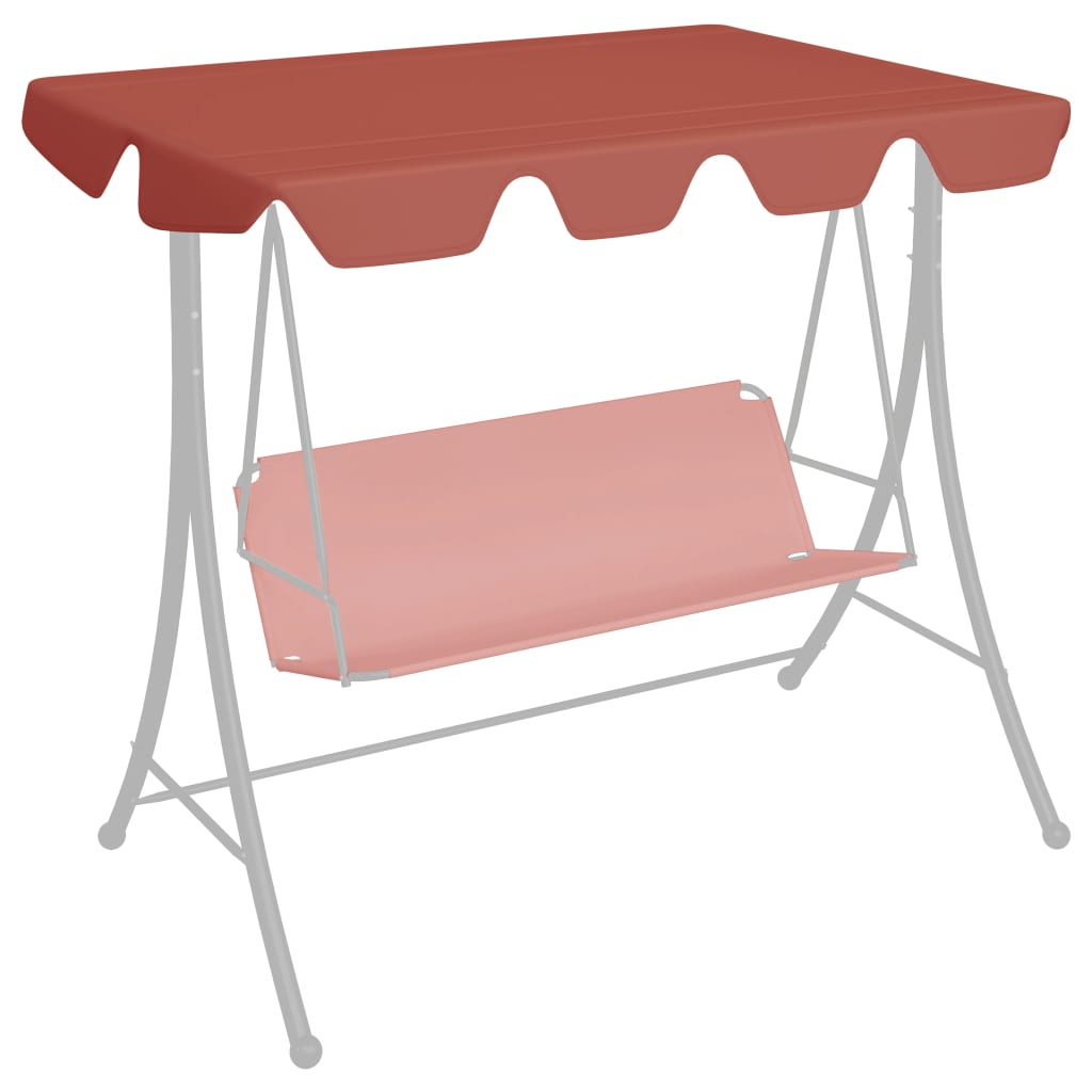 Replacement Canopy for Garden Swing Terracotta 150/130x105/70cm - Tyrell & Tyrell