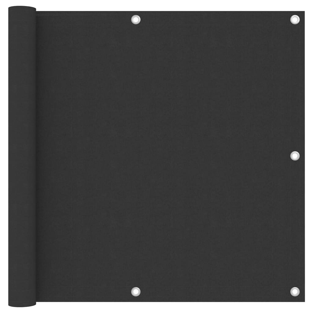 Balcony Screen Anthracite 90x300 cm Oxford Fabric - Decor Base