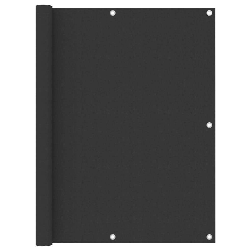 Balcony Screen Anthracite 120x600 cm Oxford Fabric - Decor Base