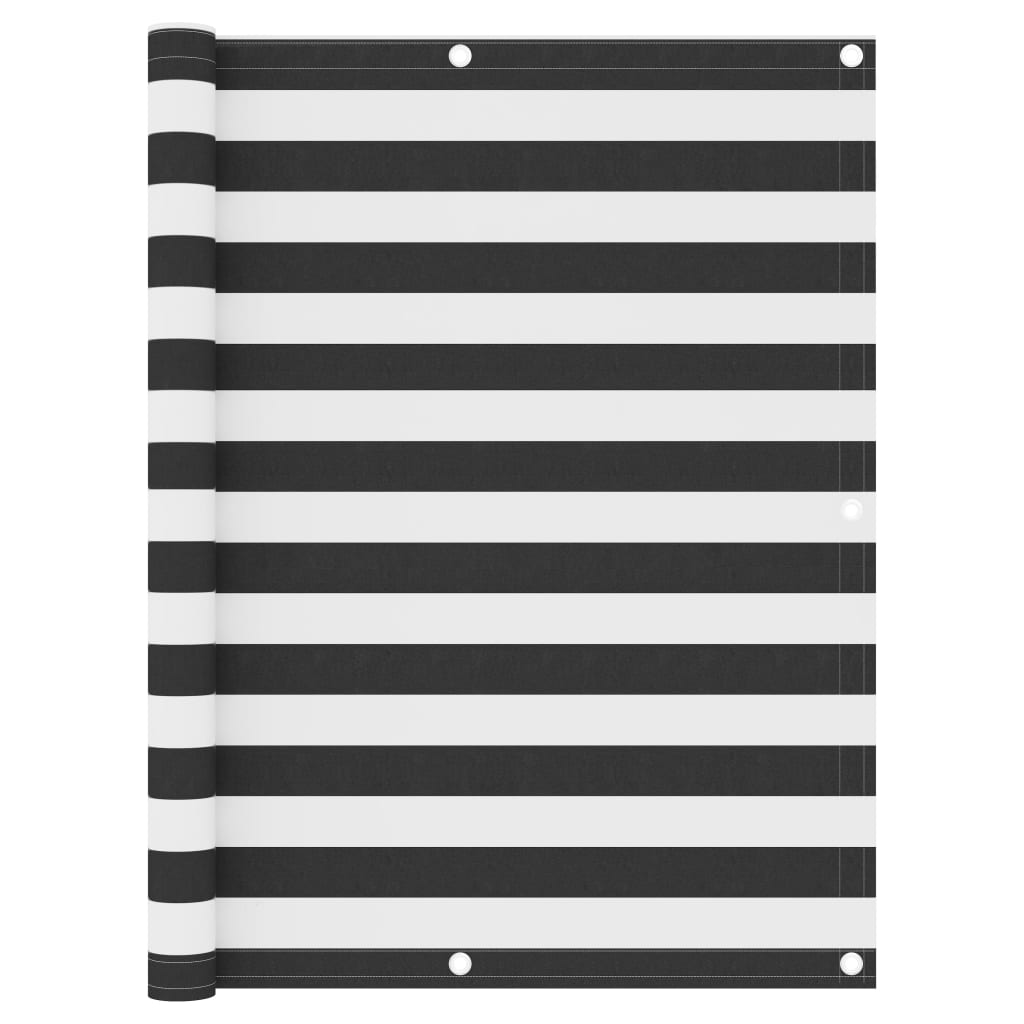Balcony Screen Anthracite and White 120x300 cm Oxford Fabric - R and M Furniture