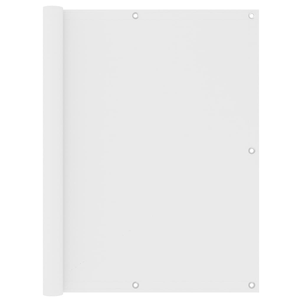 Balcony Screen White 120x600 cm Oxford Fabric - R and M Furniture