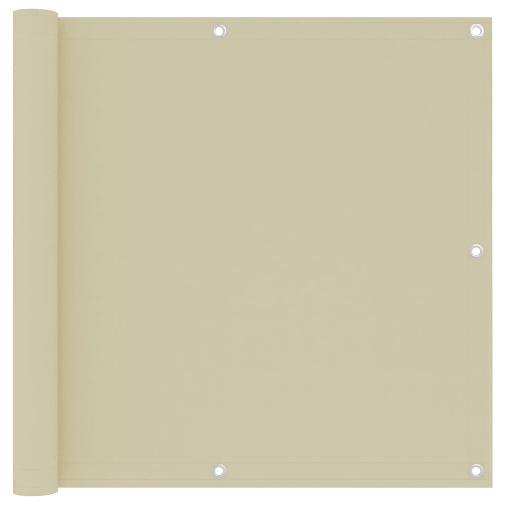 Balcony Screen Cream 90x300 cm Oxford Fabric - Merkel Designers