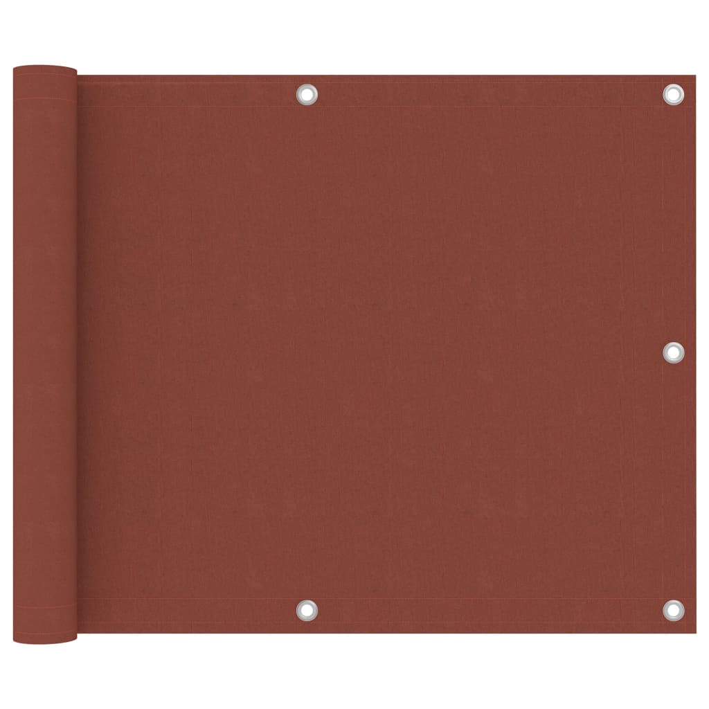 Balcony Screen Terracotta 75x500 cm Oxford Fabric - Millennium Furniture