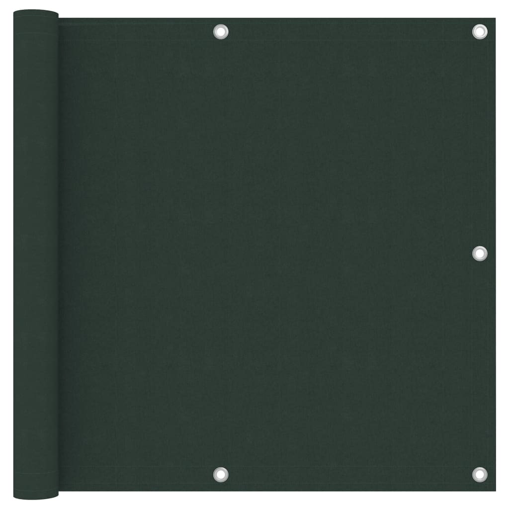 Balcony Screen Dark Green 90x400 cm Oxford Fabric - Style and Chic