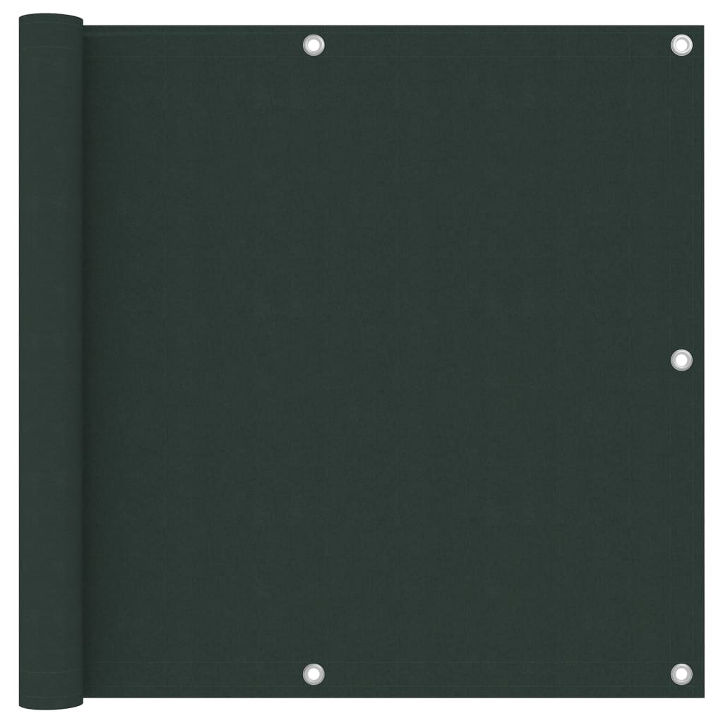 Balcony Screen Dark Green 90x600 cm Oxford Fabric - Design Hut