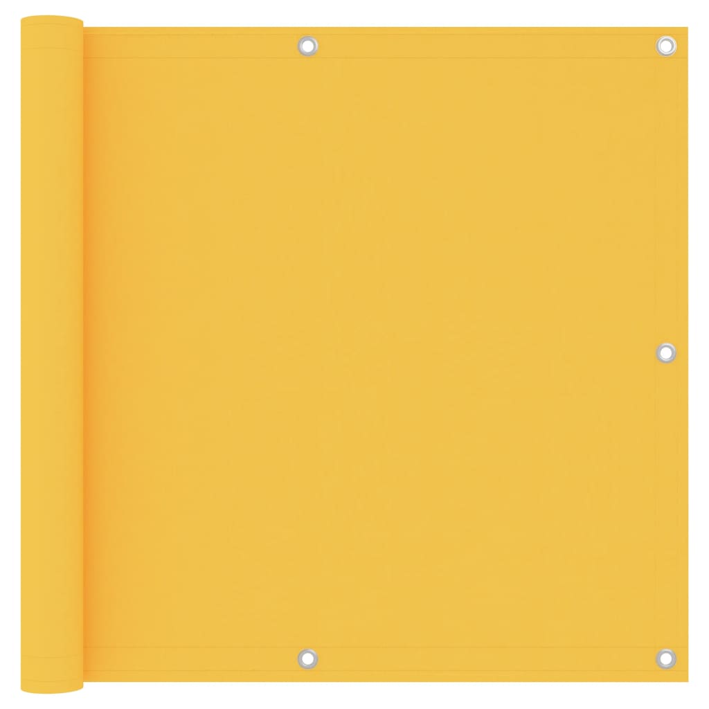 Balcony Screen Yellow 90x400 cm Oxford Fabric - Decor Base