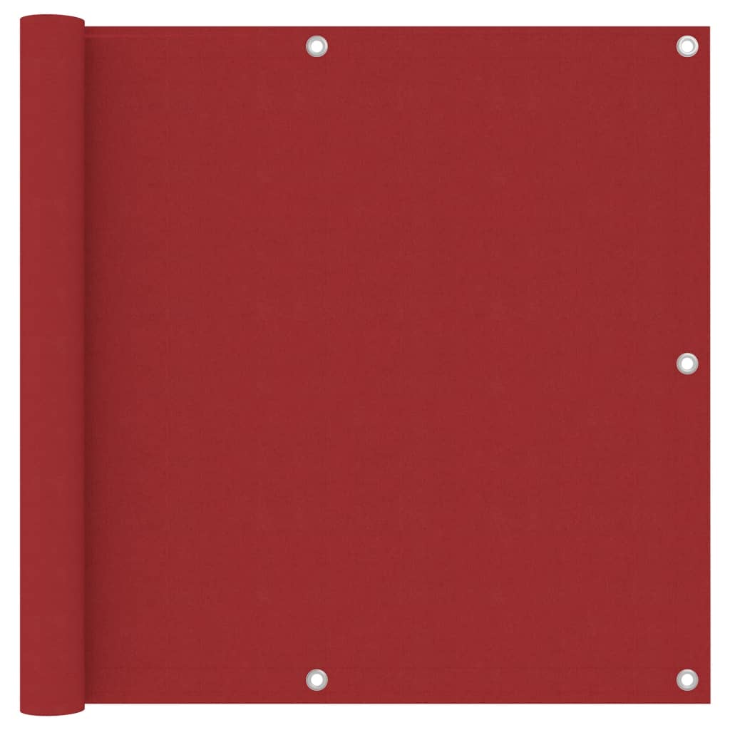 Balcony Screen Red 90x400 cm Oxford Fabric - R and M Furniture