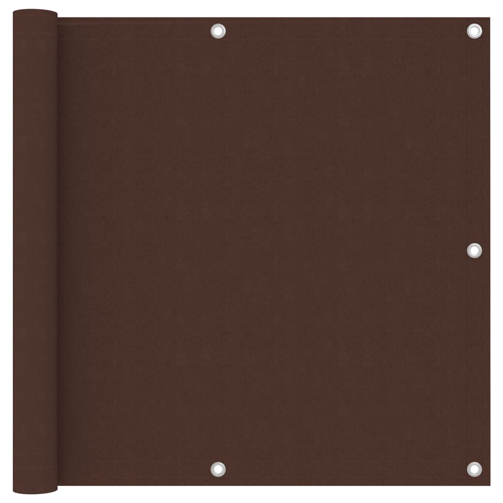 Balcony Screen Brown 90x300 cm Oxford Fabric - Unbeatable Bargains