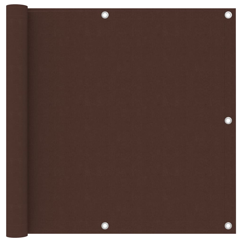 Balcony Screen Brown 90x600 cm Oxford Fabric - All Things Good