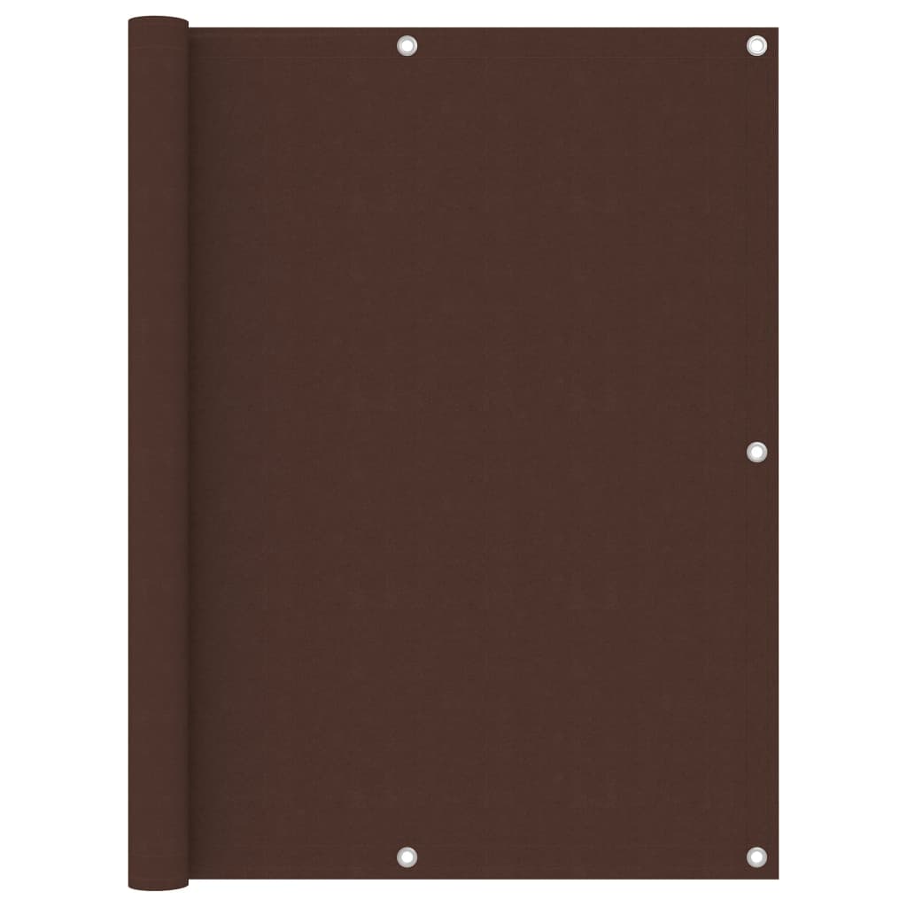 Balcony Screen Brown 120x600 cm Oxford Fabric - Unbeatable Bargains