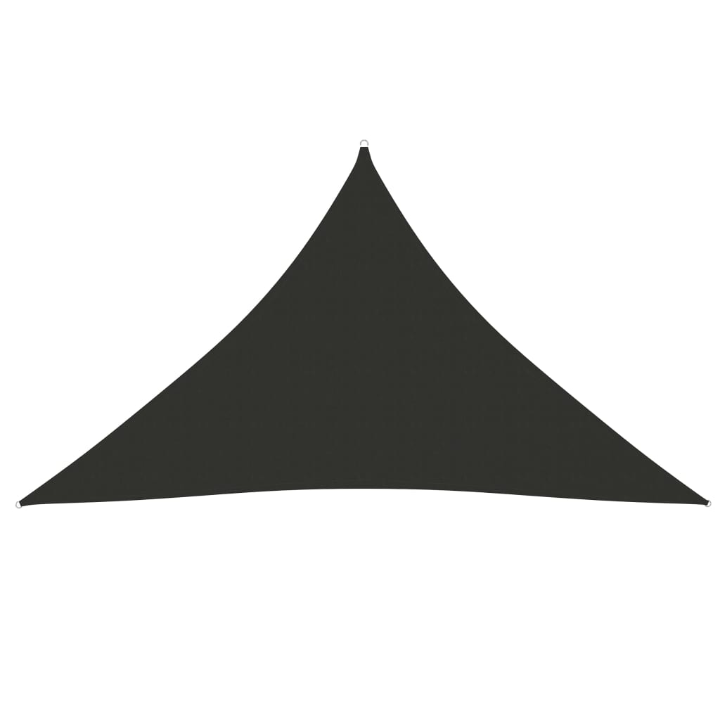 Sunshade Sail Oxford Fabric Triangular 3.5x3.5x4.9 m Anthracite - Decor Base