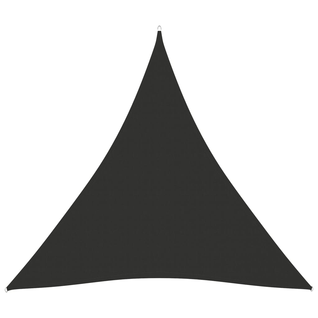 Sunshade Sail Oxford Fabric Triangular 4x4x4 m Anthracite - Unbeatable Bargains