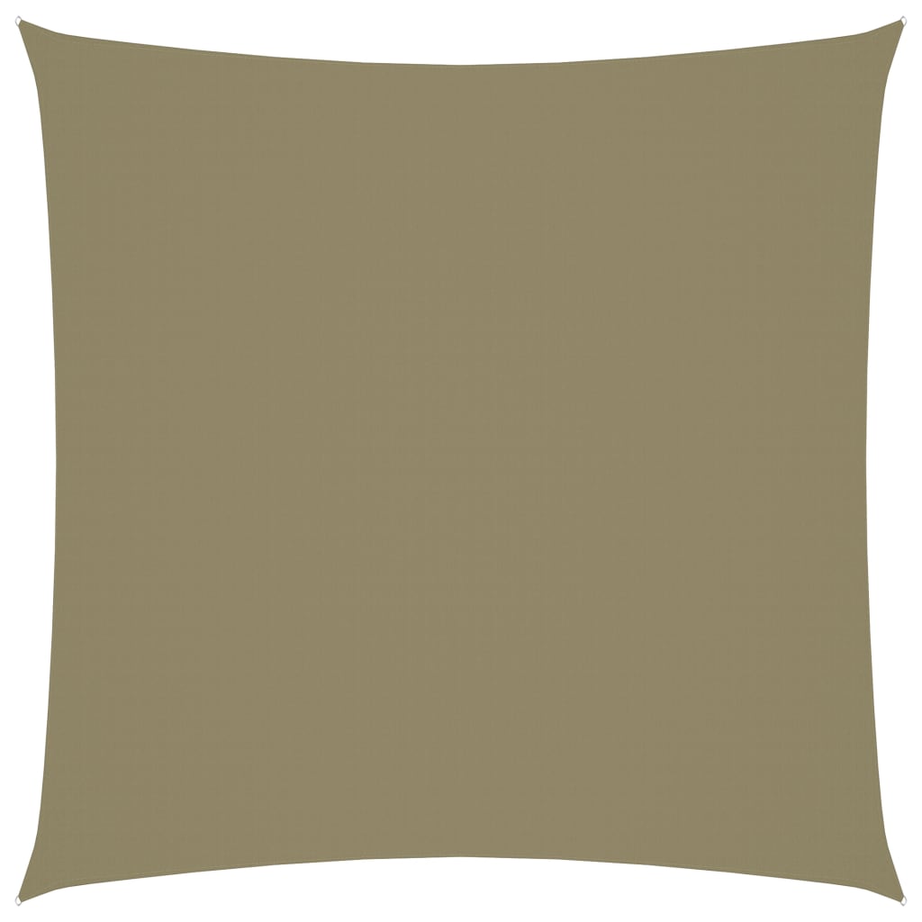 Sunshade Sail Oxford Fabric Square 3x3 m Beige - Unbeatable Bargains