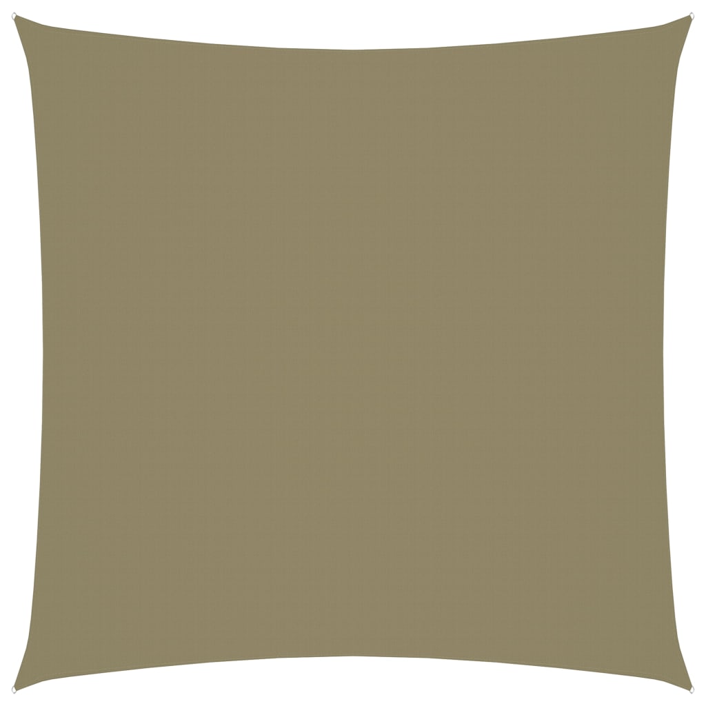 Sunshade Sail Oxford Fabric Square 5x5 m Beige - The Home Maker