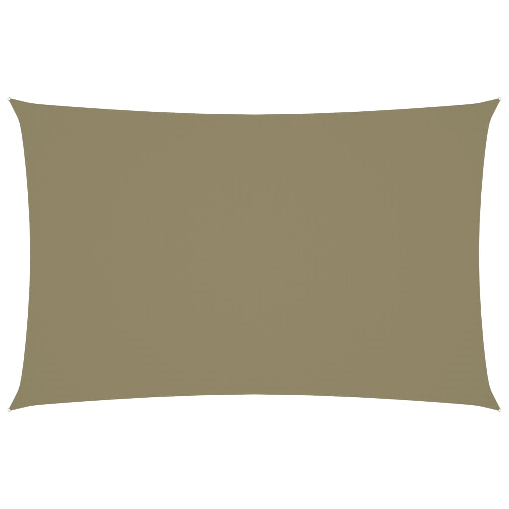 Sunshade Sail Oxford Fabric Rectangular 2x5 m Beige - Unbeatable Bargains