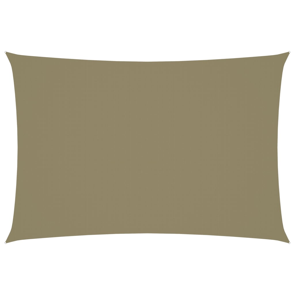 Sunshade Sail Oxford Fabric Rectangular 2.5x4.5 m Beige - R and M Furniture