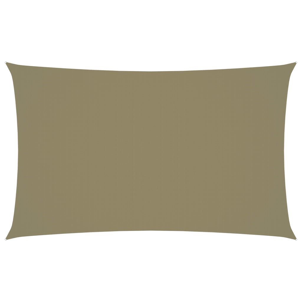 Sunshade Sail Oxford Fabric Rectangular 3x6 m Beige - R and M Furniture