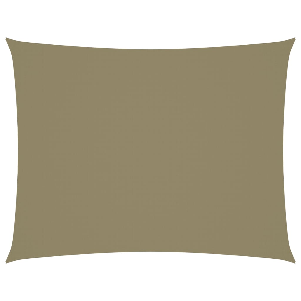 Sunshade Sail Oxford Fabric Rectangular 3.5x4.5 m Beige - Discount Dealers