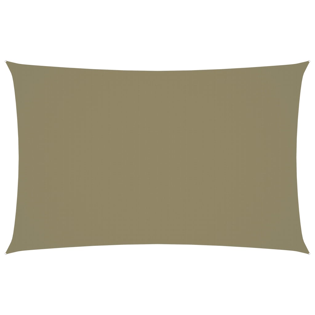 Sunshade Sail Oxford Fabric Rectangular 4x7 m Beige - Unbeatable Bargains