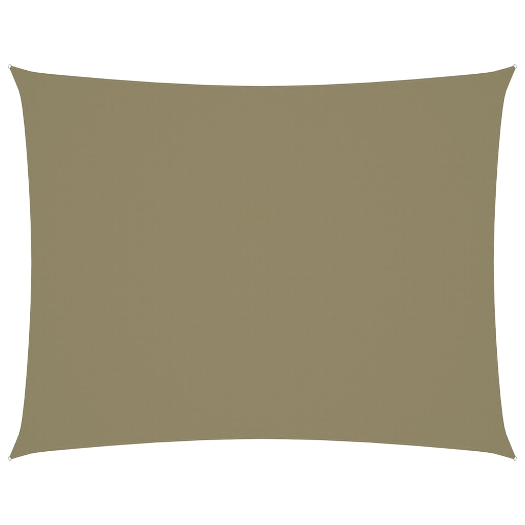 Sunshade Sail Oxford Fabric Rectangular 6x8 m Beige - Sid & Sam