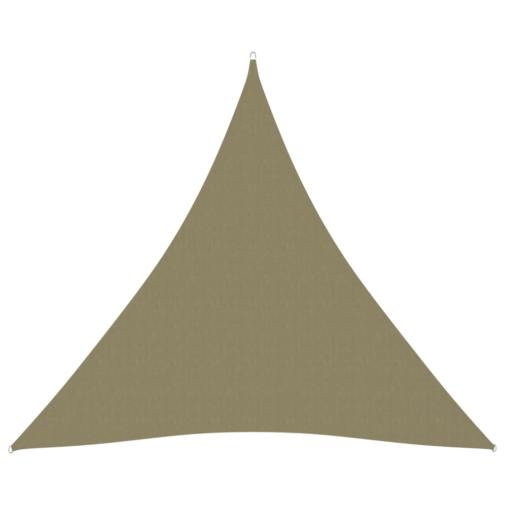 Sunshade Sail Oxford Fabric Triangular 4.5x4.5x4.5 m Beige - Design Hut