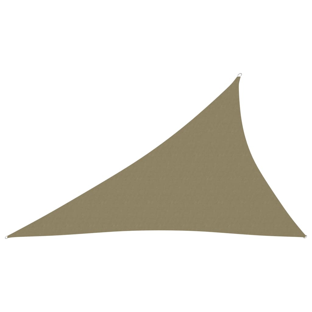 Sunshade Sail Oxford Fabric Triangular 4x5x6.4 m Beige - Design Hut