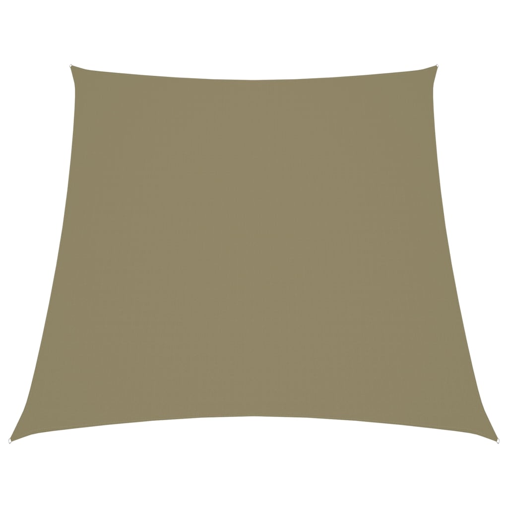 Sunshade Sail Oxford Fabric Trapezium 2/4x3 m Beige - Design Hut