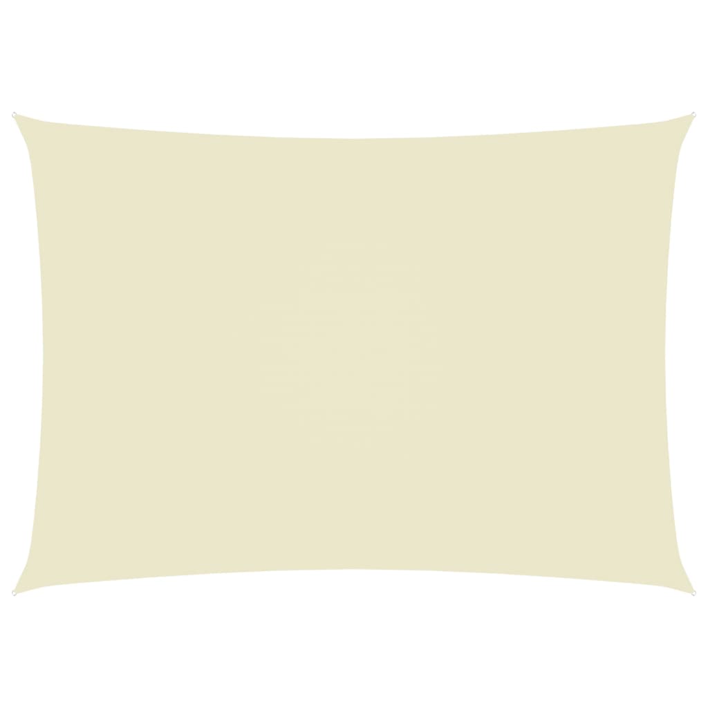 Sunshade Sail Oxford Fabric Rectangular 3x4.5 m Cream - Brittle & Co