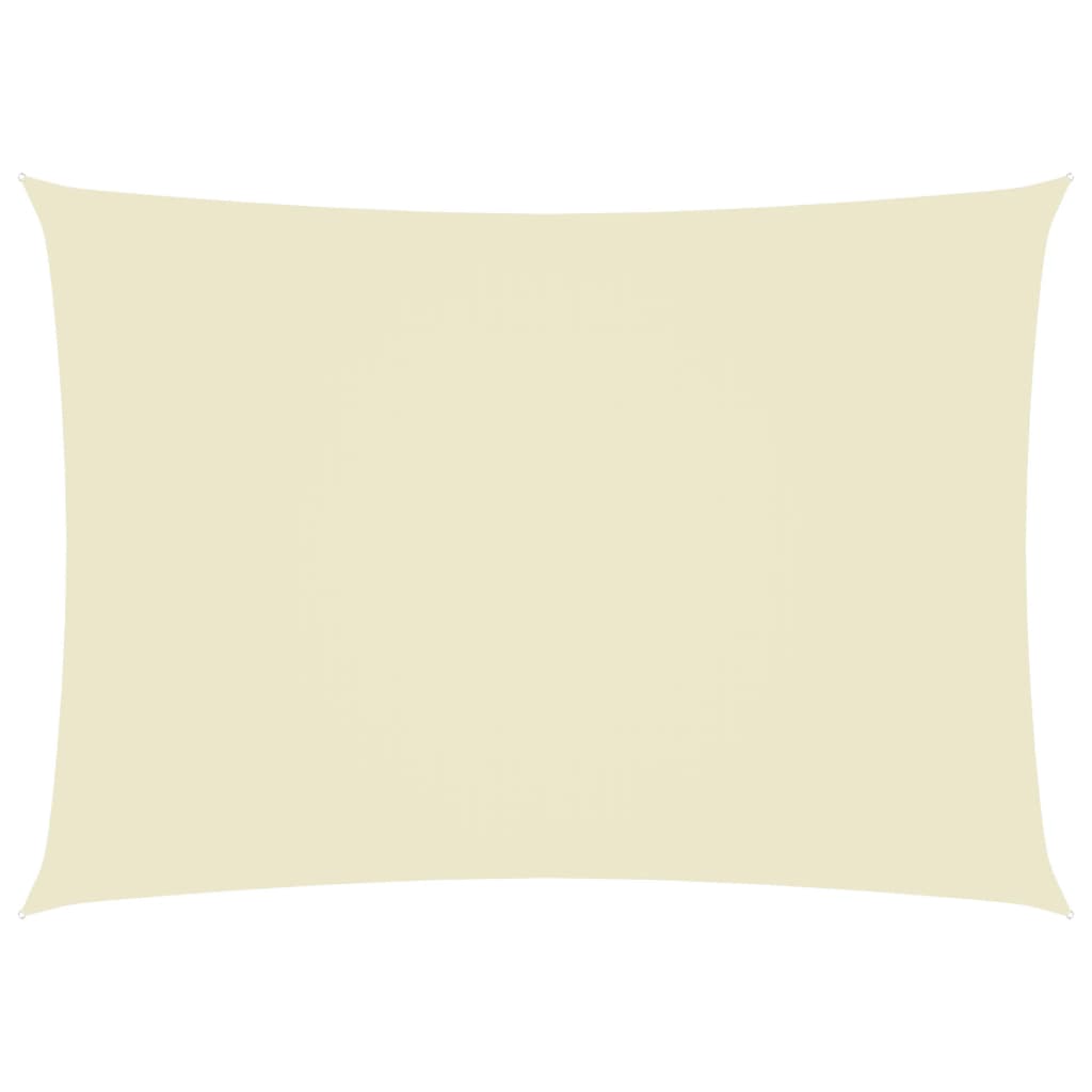 Sunshade Sail Oxford Fabric Rectangular 3x5 m Cream - Unbeatable Bargains