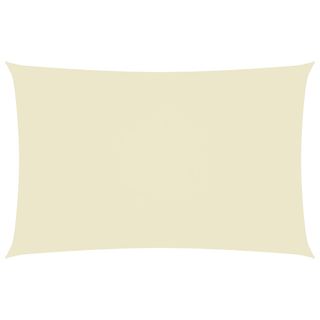 Sunshade Sail Oxford Fabric Rectangular 3x6 m Cream - Brittle & Co