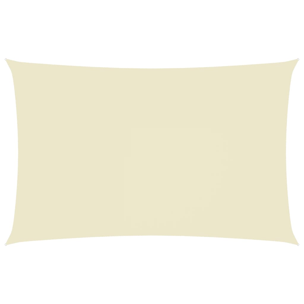 Sunshade Sail Oxford Fabric Rectangular 4x7 m Cream - Decor Base